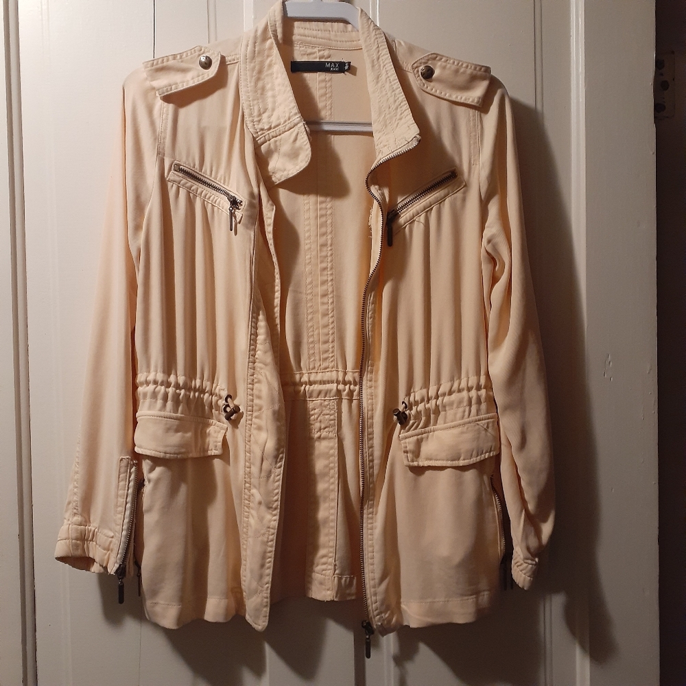 Womens Cream/Blush Utility Jacket